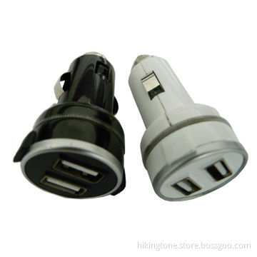 Car charger for iPhone, with output of 1+1A